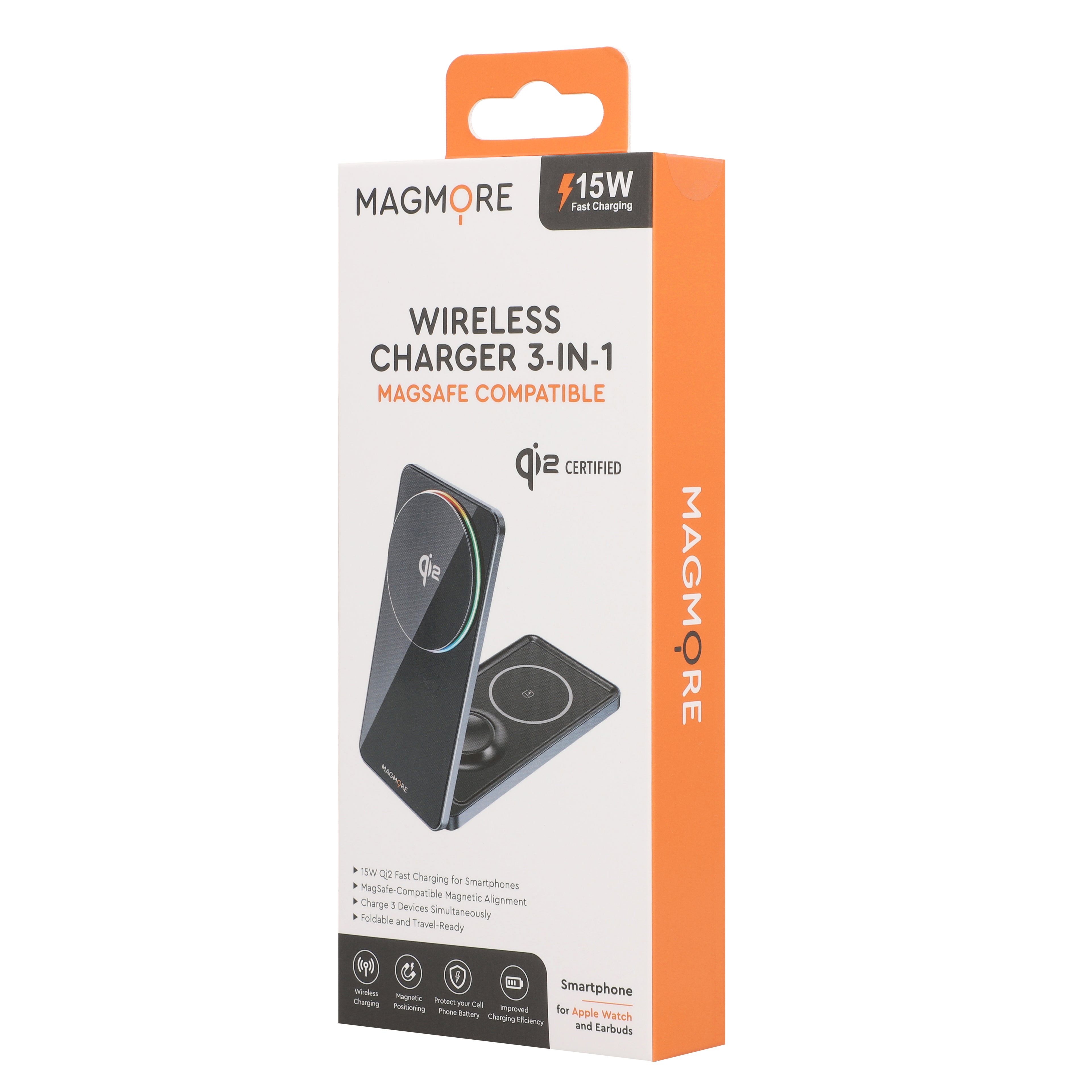 Desk Charger 3-in-1 MagSafe Qi2 - Charging Station
