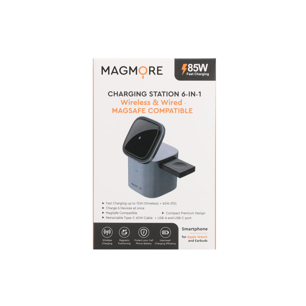 Desk Charger 6-in-1 MagSafe Qi2 - Charging Station