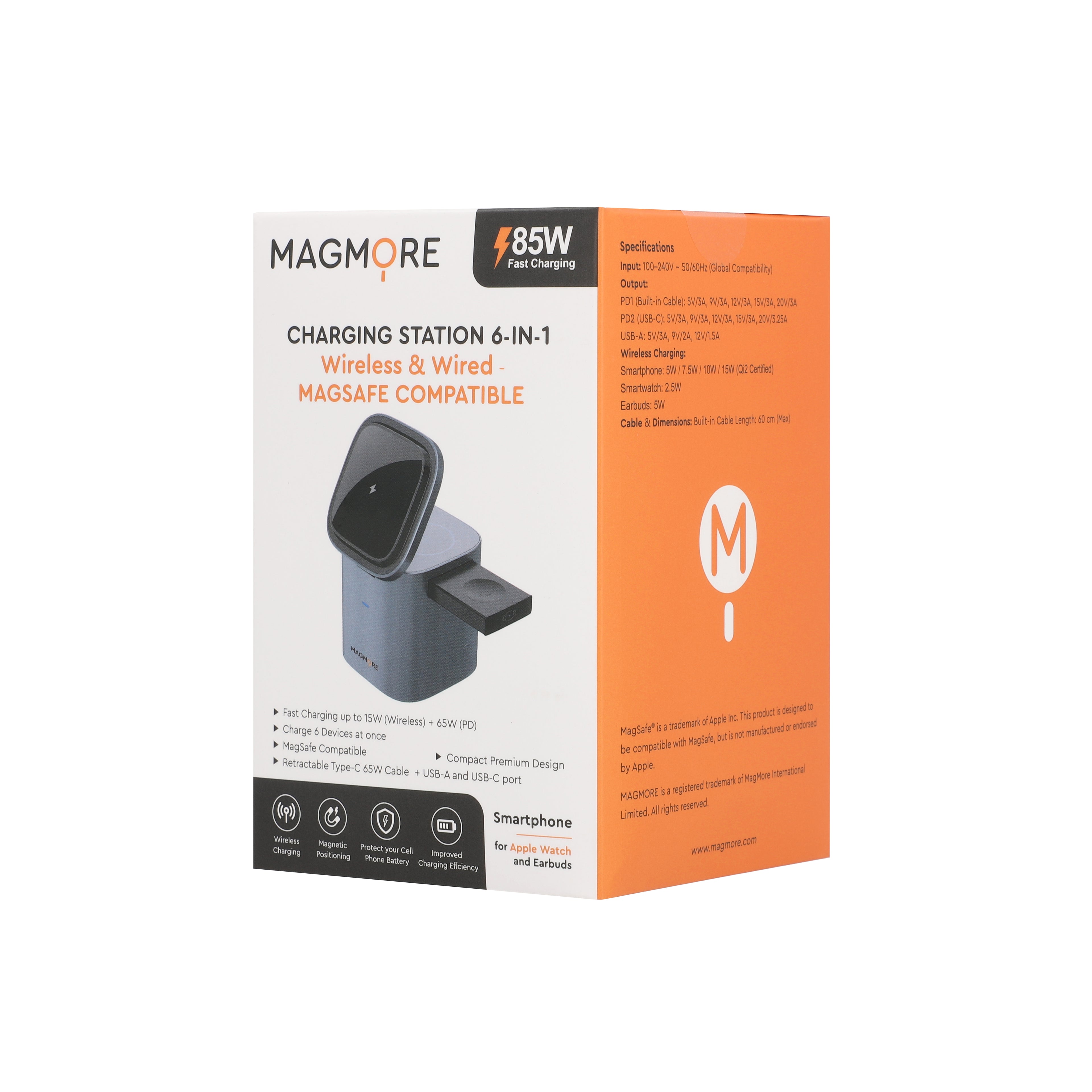 Desk Charger 6-in-1 MagSafe Qi2 - Charging Station