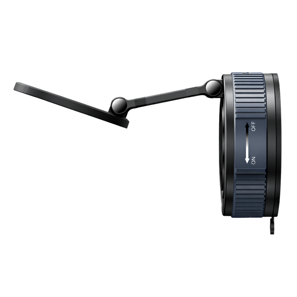 Magmore MagSafe suction pad met volledig verstelbare arm in zijaanzicht