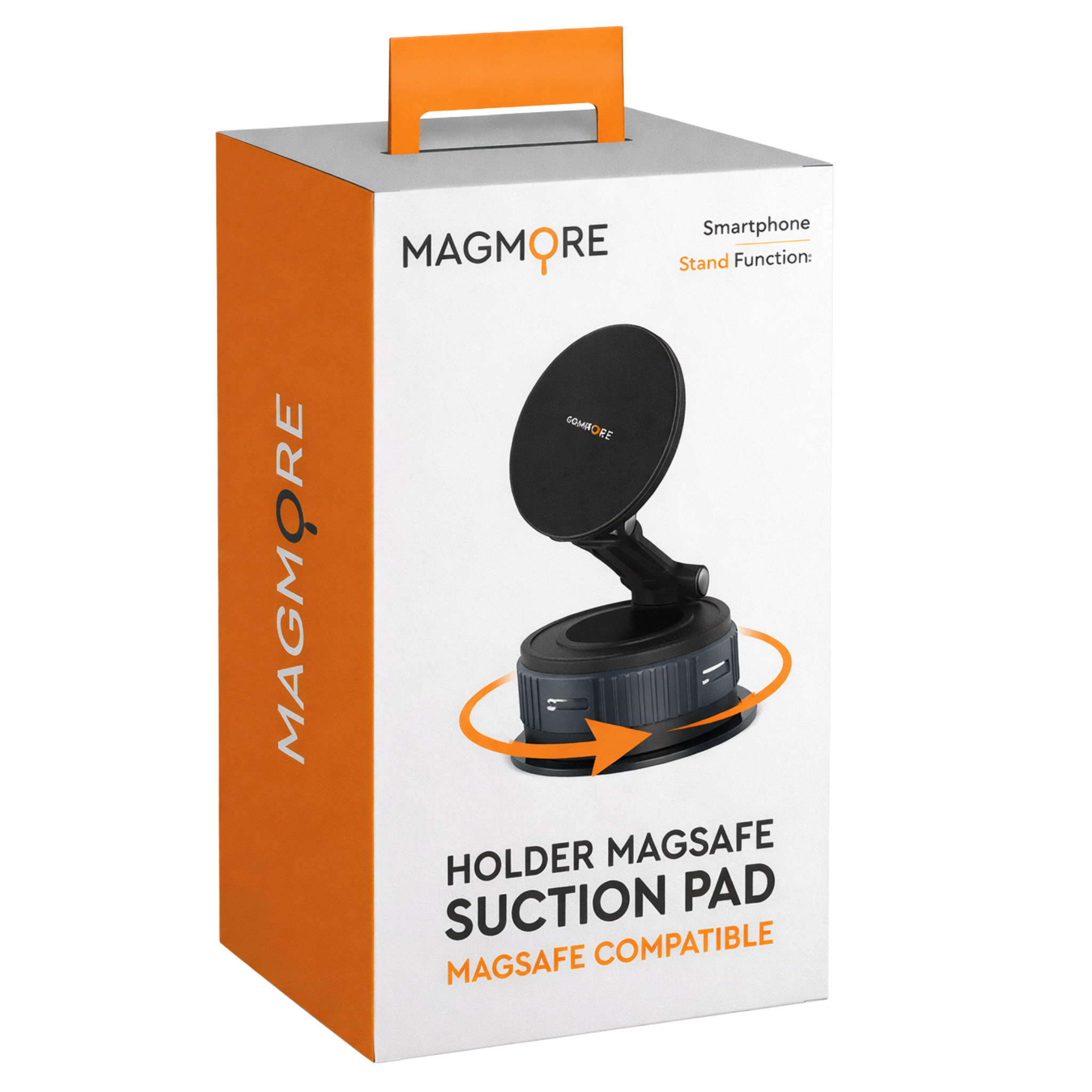 Magmore MagSafe suction pad verpakking met productafbeelding en merklogo